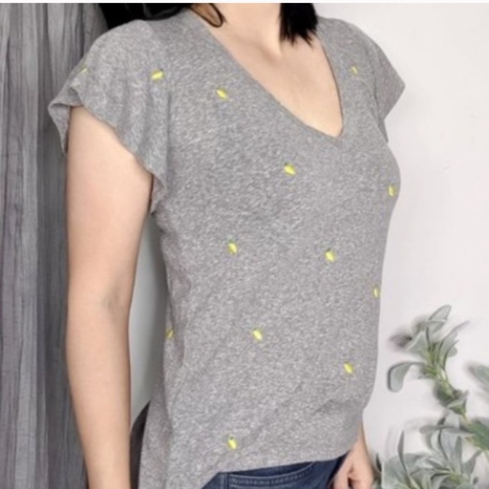 T.la Anthro Lemon Embroidered T 🍋🍋🍋